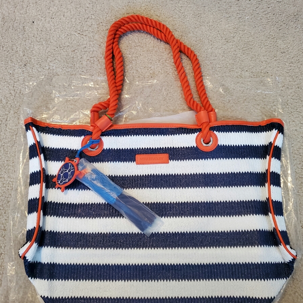 NWT Vera Bradley Striped Tote
